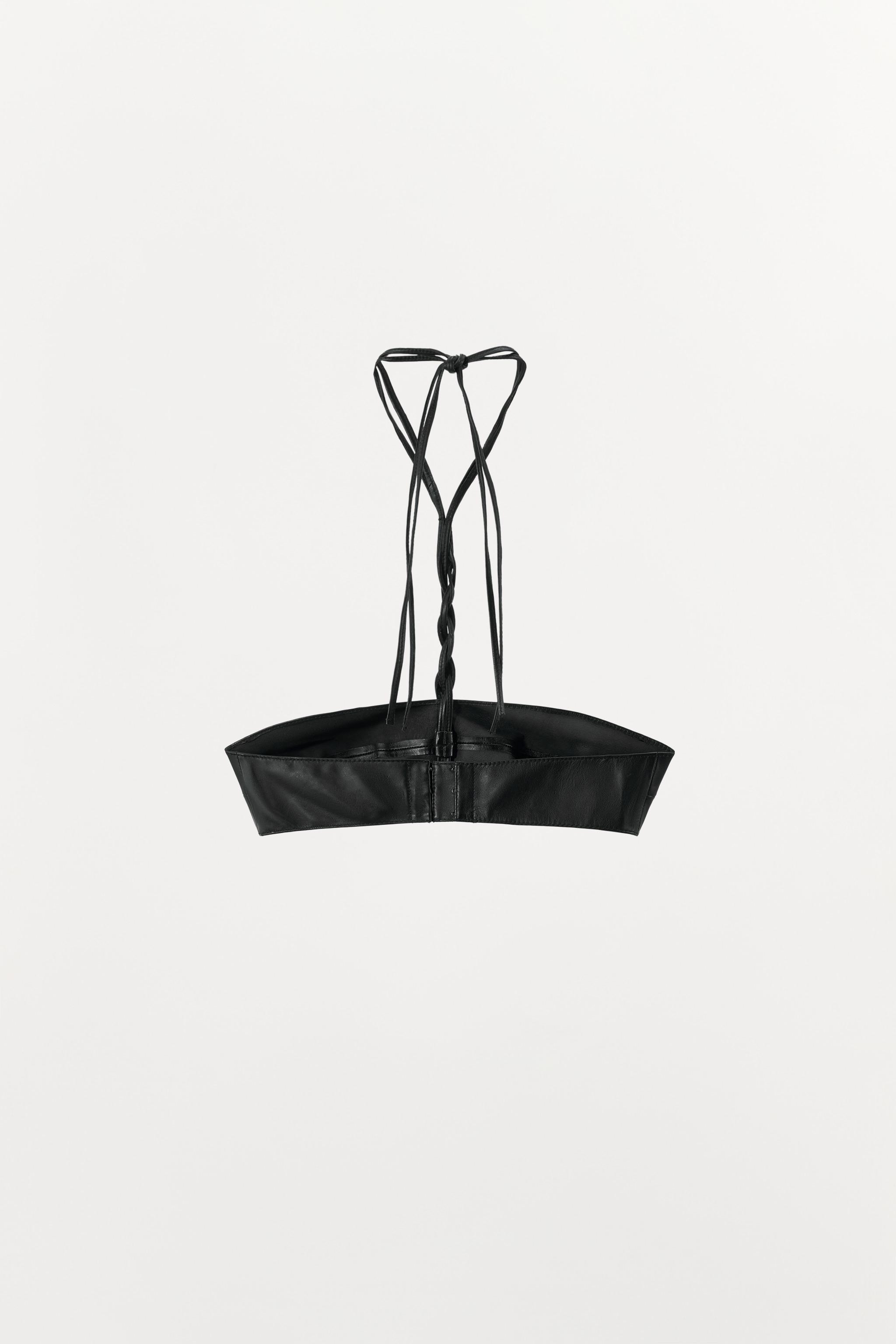 SOUTIEN-GORGE 100% CUIR TRESSÉ